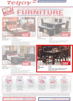 Teljoy : Welcomes Furniture (1 July - 31 July 2015), page 1