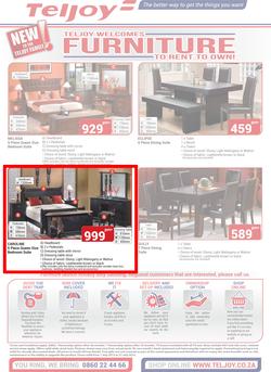 Teljoy : Welcomes Furniture (1 July - 31 July 2015), page 1