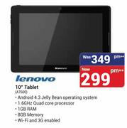 Lenovo 10" Tablet A7600