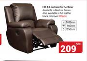 Lyla Leatherette Recliner