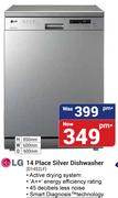 LG 14 Place Silver Dishwasher D1452LF