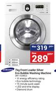 Samsung 7Kg Front Loader Silver Eco Bubble Washing Machine WF1702WEU