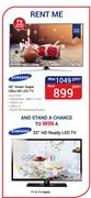 Samsung 50" Smart Super Ultra HD LED TV 50JS7200 + Samsung 32" HD Ready LED TV