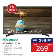 Hisense 40" Full HD LED TV HX40M2160F