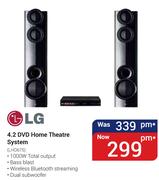 LG 4.2 DVD Home Theatre System LHD675