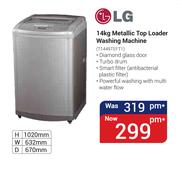 LG 14kg Metallic Top Loader Washing Machine T1449TEFT1