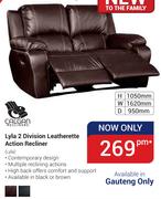 Calgan Lyla 2 Division Leatherette Action Recliner (Gauteng Only)