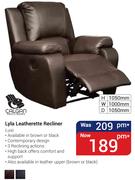 Calgan Lyla Leatherette Recliner