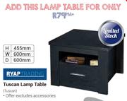 RyapTrading Tuscan Lamp Table