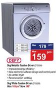 Defy 5Kg White Tumble Dryer DTD258