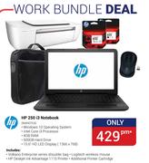 HP 250 i3 Notebook Work Bundle Deal W4N07EA