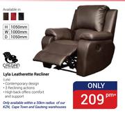 Calgan Lyla Leatherette Recliner 