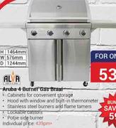 Alva Aruba 4 Burner Gas Braai