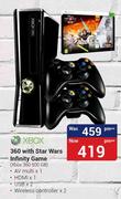 Xbox 360 With Star Wars Infinity Game(Xbox 360 500GB)