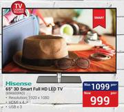 Hisense 65" 3D Smart Full HD LED TV(65K600PAD)