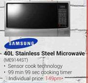 Samsung 40L Stainless Steel Microwave ME9144ST