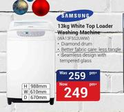 Samsung 13kg White Top Loader Washing Machine WA13F5S2UWW