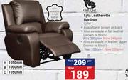 Calgan Lyla Full Leather Recliner
