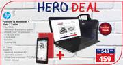 HP Pavilion 15 Notebook + Slate 7" Tablet(15p100ni)