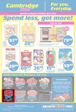 Cambridge Food Tembisa : Feb Month End (21 Feb - 5 March 2019), page 1