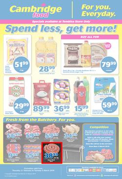 Cambridge Food Tembisa : Feb Month End (21 Feb - 5 March 2019), page 1