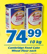 Cambridge Food Cake Wheat Flour-10kg Each