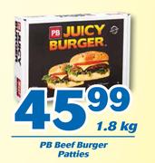 PB Beef Burger Patties-1.8kg