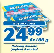 Nutriday Smooth Yoghurt-2x6x100g