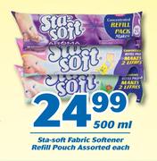 Sta Soft Fabric Softner Refill Pouch-500ml Each