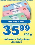 Johnson's Baby Soap-3x200g