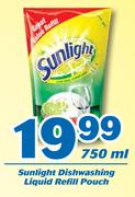 Sunlight Dishwashing Liquid Refill Pouch-750ml