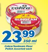 Cobra/ Sunbeam Floor Polish-350ml Each