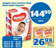 Huggies Dry Comfort Bulk Disposable Nappies-Each