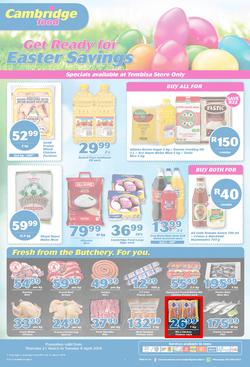 Cambridge Food Tembisa : March Month End (21 Mar - 9 Apr 2019), page 1