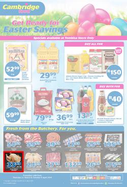 Cambridge Food Tembisa : March Month End (21 Mar - 9 Apr 2019), page 1