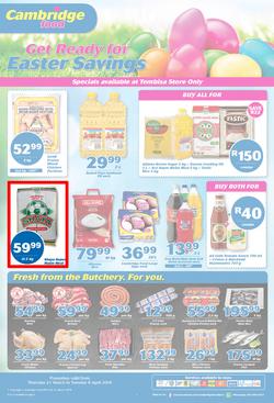 Cambridge Food Tembisa : March Month End (21 Mar - 9 Apr 2019), page 1