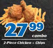 2 Piece Chicken + Chips Combo