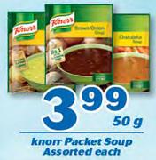 Knorr Packet Soup Assorted-50g Each