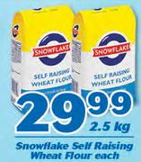Snowflake Self Raising Wheat Flour-2.5kg Each