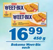 Bokomo Weet Bix-450g Each