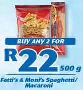 Fatti's & Moni's Spaghetti / Macaroni-Any 2 x500g