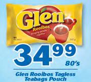 Glen Rooibos Tagless Teabags Pouch-80's