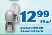 Shield Roll-On Assorted-50ml Each 