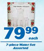 7-Piece Water Set Assorted-Each