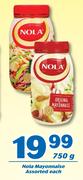 Nola Mayonnaise Assorted-750g Each