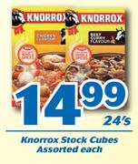 0Knorrox Stock Cubes Assorted-24's Each