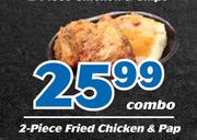 2-Piece Fried Chicken & Pap-Combo