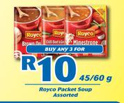 0Royco Packet Soup Assorted-3X45/60g
