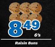 Raisin Buns-6's