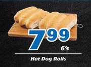 Hot Dog Rolls-6's
